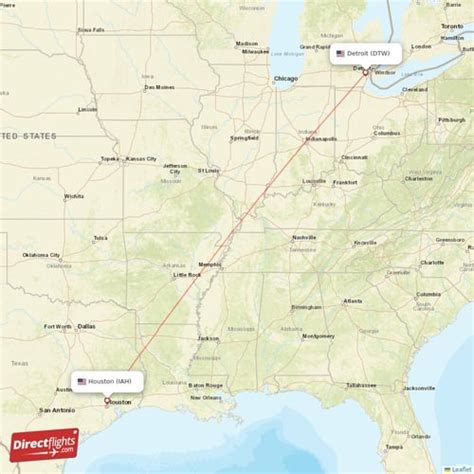 Flights from Houston to Detroit: IAH to DTW Flights + Flight。